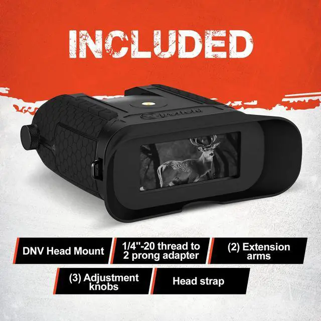 Alt view image 7 of 7 - Hexcore HD Night Vision Binocular 1-3x