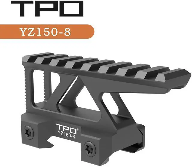 Alt view image 2 of 7 - Picatinny Rail Riser Mount 1.50 Height 3.5" Long 8-Slot (YZ150-8)