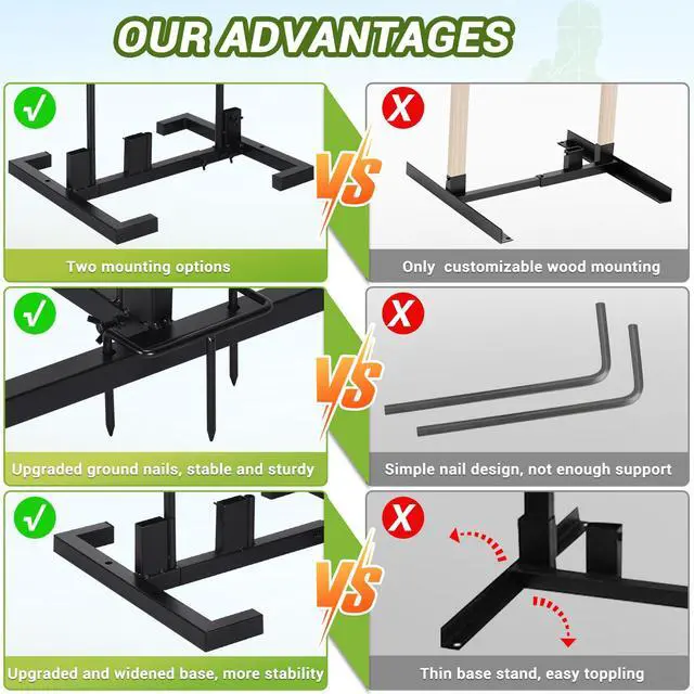 Alt view image 4 of 7 - Adjustable Target Stand Set with 10 Paper Targets, Two Mounting Options for Outdoor Shooting, Stable Holder with Metal Poles and Ground Nails