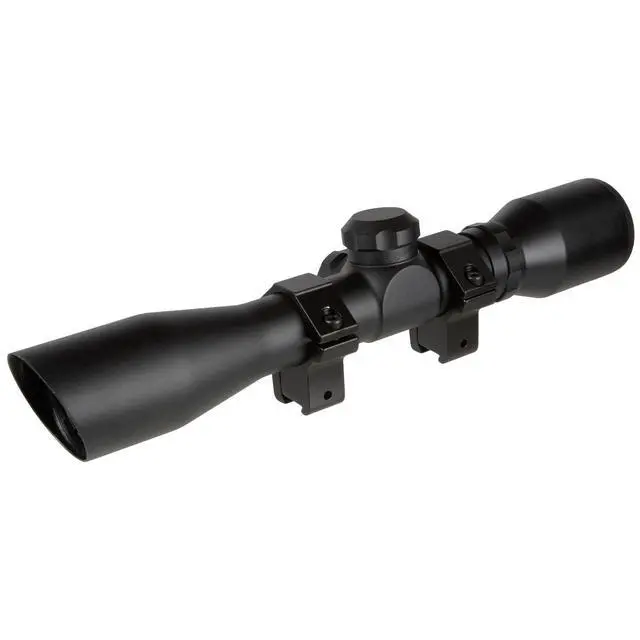Alt view image 6 of 7 - 4x32MM Compact Tactical Hunting Shooting Durable Waterproof Fogproof Scratch-Resistant Aluminum Tube Duplex Reticle Riflescope with Weaver-Style 3/8 Mount & Lens Covers Included