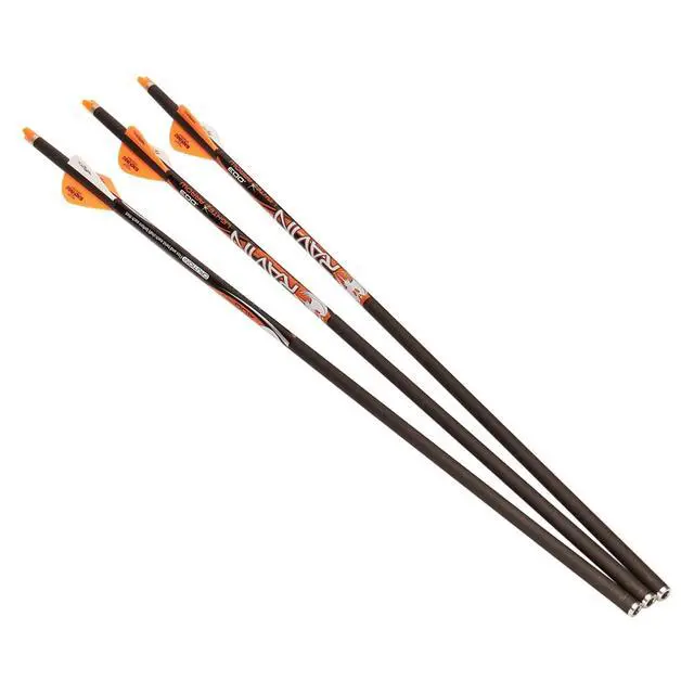 Alt view image 2 of 5 - Crossbow Arrows & Bolts - Premium Carbon Hunting Bolts, Lighted Nock Options, High Accuracy Straightness (.001/.003) - Multiple Grain Weights & Sizes for Crossbows