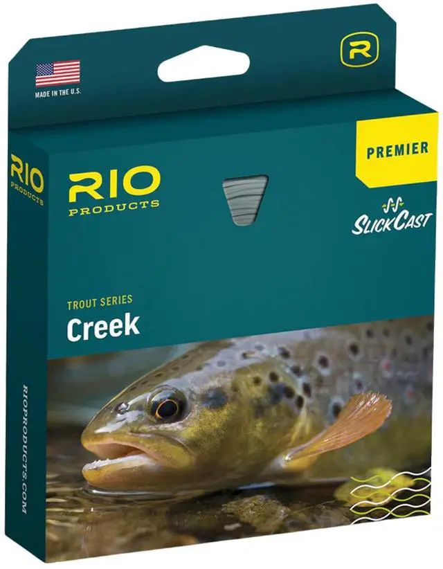 Main image of Premier Creek Fly Fishing Line, Floating Trout Series, Accurate Line Design with Long Back Taper, Low Stretch & Ultra-Slick Performance, Green/Yellow