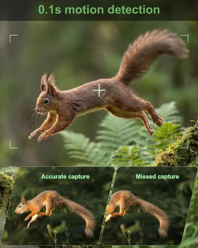Alt view image 6 of 7 - Trail Camera WiFi 4K 84MP with 64GB Memory Card, Game Camera with Night Vision, 0.1s Trigger Motion Activated, IP67 Waterproof 130°Wide-Angle 42pcs No Glow Infrared LEDs for Wildlife Monitoring