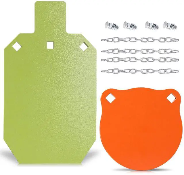 Main image of AR500 Steel Shooting Targets, Laser-Cut Metal Targets with High-Visibility Glow Neon Color for Reactive Range Shooting