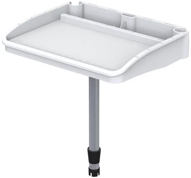 Main image of Bait Cutting Board Table (18.25 by 14.75 Surface) with Two Rod Holders, Fish Cleaning Fillet Station for Boat with Mount Plier Storage and Knife Slot with Built-In Measuring Ruler (Small)