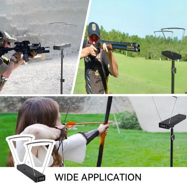 Alt view image 7 of 7 - Ballistic Chronograph for Rifle Shooting: Precision Speed Tester with FPS MPS Readings LCD Screens for Archery Arrow Bow