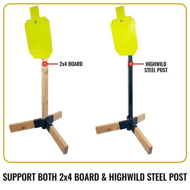 Alt view image 5 of 7 - Target Stand System - AR500 Steel Target with 2x4 Mount Kit