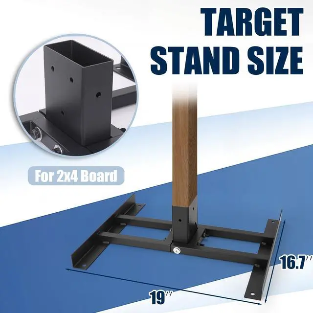 Alt view image 2 of 7 - 2x4 Shooting Target Stand Base for AR500 Steel Targets