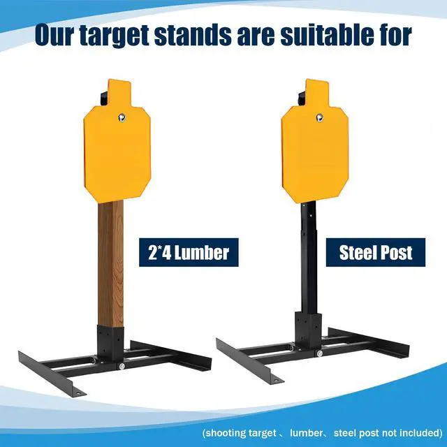 Alt view image 4 of 7 - 2x4 Shooting Target Stand Base for AR500 Steel Targets