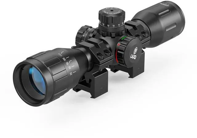 Main image of 4X32AO Compact Rifle Scope with Red/Green Illumination,Front Parallax Adjustment, Mil-dot Reticle,Waterproof and Fog-Proof,Fits 20mm Free Mounts