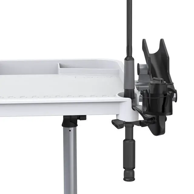 Alt view image 2 of 7 - Bait Cutting Board Table (18.25 by 14.75 Surface) with Two Rod Holders, Fish Cleaning Fillet Station for Boat with Mount Plier Storage and Knife Slot with Built-In Measuring Ruler (Small)