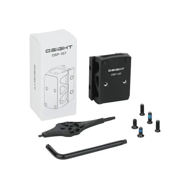 Alt view image 6 of 7 - OSP-157 Picatinny Riser Mount for RMR/407C/507C Footprint Red Dot, 1.134" Saddle Height Adapter Plate
