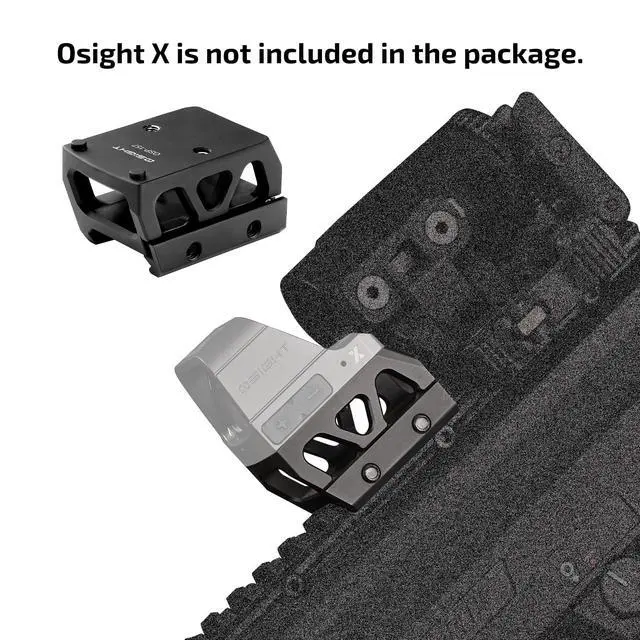 Alt view image 5 of 7 - OSP-157 Picatinny Riser Mount for RMR/407C/507C Footprint Red Dot, 1.134" Saddle Height Adapter Plate