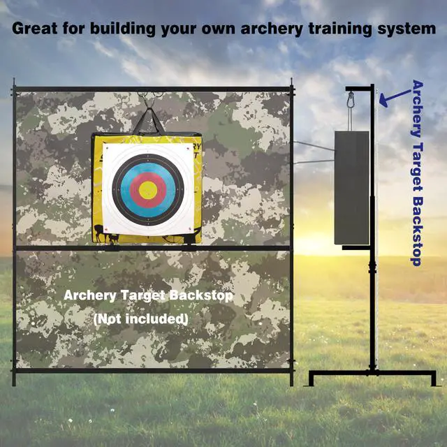 Alt view image 3 of 7 - Archery Target Stand for Bag Targets Block Cube Foam - Multi-Function- Large Range- Movable-Adjustable-Sturdy and Durable