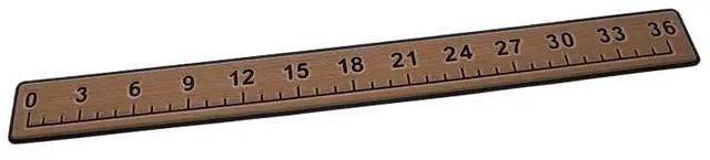 Main image of Foam Fishing Ruler | Fish Ruler Perfect Boats, Coolers & Kayaks | 36" Fishing Measurement Tool | Fishing Accessories | 3M Adhesive Backing | Mocha/Black
