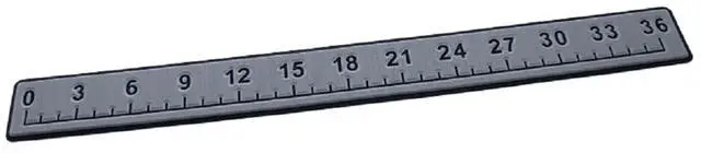 Main image of Foam Fishing Ruler | Fish Ruler Perfect Boats, Coolers & Kayaks | 36" Fishing Measurement Tool | Fishing Accessories | 3M Adhesive Backing | Storm Gray/Black