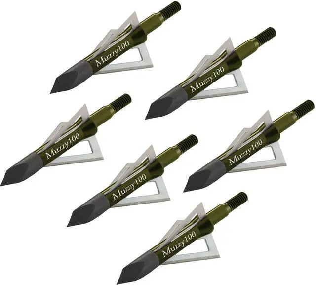 Main image of Bowhunting 3 Blade Archery Arrow Broadhead 100 or 125 Grain - 6 Pack