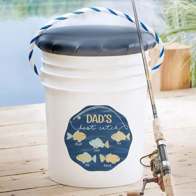 Alt view image 2 of 7 - Seated Fishing Pail - for Him