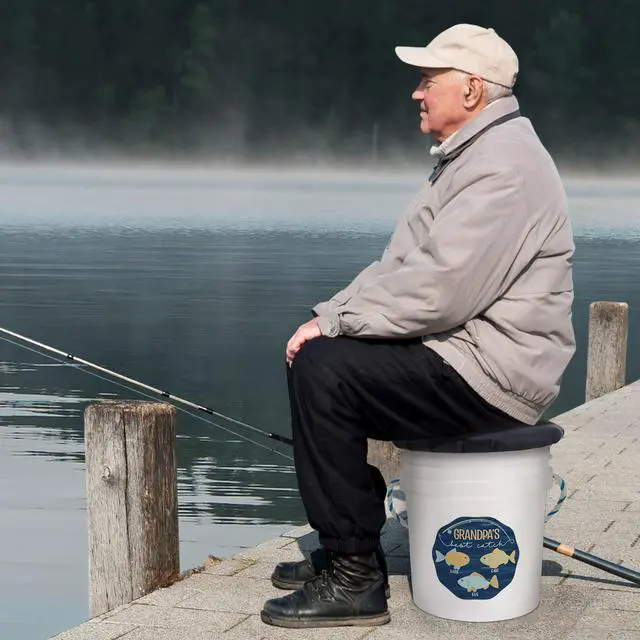 Alt view image 6 of 7 - Seated Fishing Pail - for Him