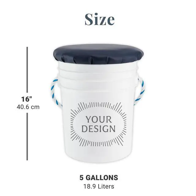 Alt view image 7 of 7 - Seated Fishing Pail - for Him