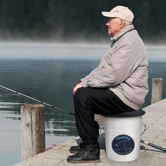 Alt view image 6 of 6 - Custom Fishing Pail-for Him