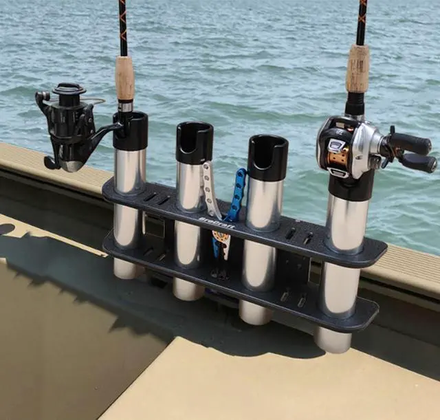 Alt view image 3 of 3 - Rod Holder for 90 Degree Boat Track System/Lund Sport Track / Versatrack Track/ Ranger Track