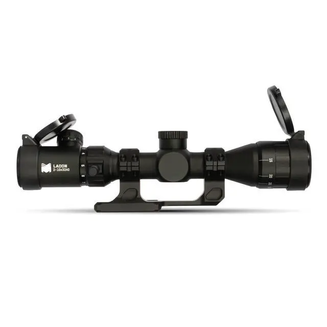 Alt view image 2 of 7 - Ladon 2-10x32 MPVO Rifle Scope with AO Adjustable Objective and Offset Scope Mount