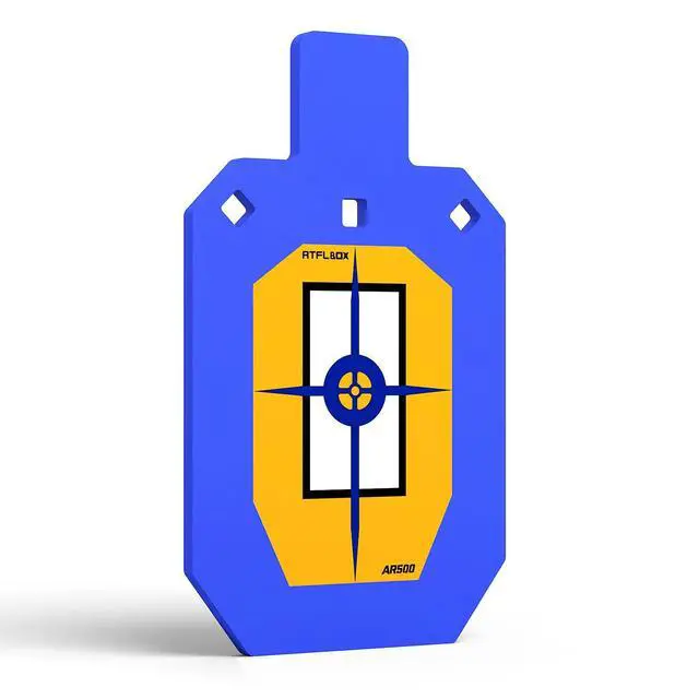 Alt view image 4 of 6 - AR500 Steel Target for Shooting, 1/2 inch Thick Metal Target with Mounting Kit, High Caliber Gong Silhouette Metal Targets for Precision Shooting