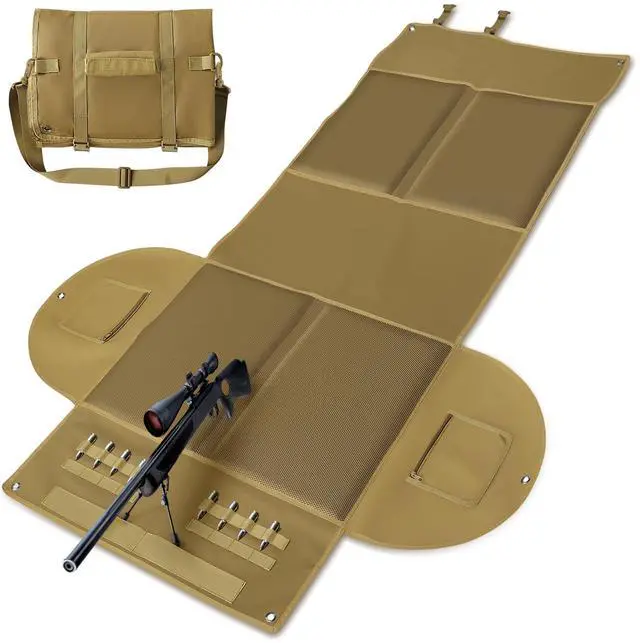 Main image of Shooting Mat with Elbow Wings, Extra Large Hunting Shooting Mats Prone Padded Roll Up Portable Waterproof Hunting Mats Non-Slip Durable Shooting Rest for Shooters Range Rifle