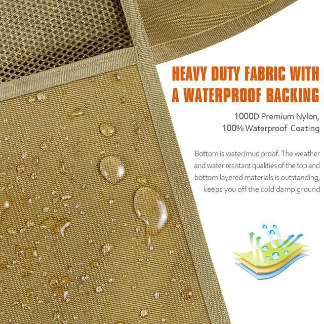 Alt view image 2 of 6 - Shooting Mat with Elbow Wings, Extra Large Hunting Shooting Mats Prone Padded Roll Up Portable Waterproof Hunting Mats Non-Slip Durable Shooting Rest for Shooters Range Rifle