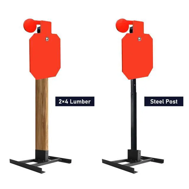 Alt view image 4 of 7 - 2x4 Shooting Target Stand for Outdoors, Carbon Steel Target Stand Kit