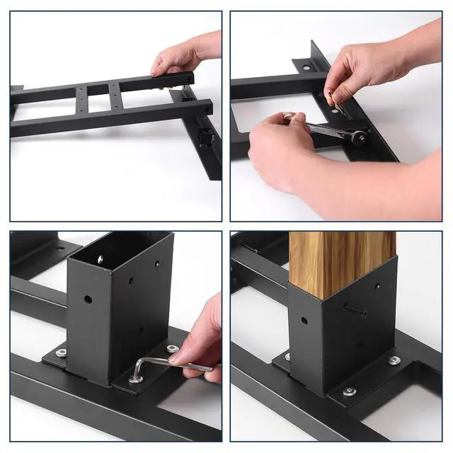 Alt view image 3 of 7 - 2x4 Shooting Target Stand for Outdoors, Carbon Steel Target Stand Kit