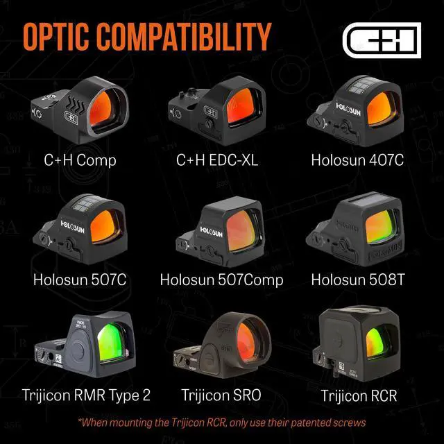 Alt view image 3 of 7 - Precision Red Dot Mounting Plate for FN 509, 510, 545 | Compatible with Trijicon RMR/SRO/RCR & Holosun 407C/507C/507Comp/508T | Made in the USA