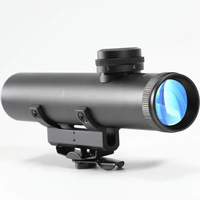 Main image of Rifle Scope 4x20, Carry Handle Rifle Scope, Mil Dot Reticle and BDC Turret, Peep Sight Mount, Retro A2 Style