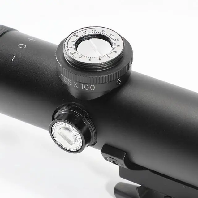 Alt view image 5 of 7 - Rifle Scope 4x20, Carry Handle Rifle Scope, Mil Dot Reticle and BDC Turret, Peep Sight Mount, Retro A2 Style