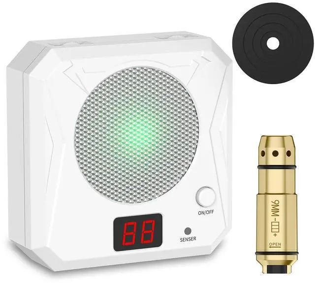 Main image of Portable Laser Trainer Target &9mm Laser Training Cartridge with Chamber Extractor Tool for Dry Fire Training Practice, Extra O-Rings with 9 Batteries