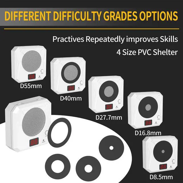 Alt view image 2 of 7 - Portable Laser Trainer Target &9mm Laser Training Cartridge with Chamber Extractor Tool for Dry Fire Training Practice, Extra O-Rings with 9 Batteries
