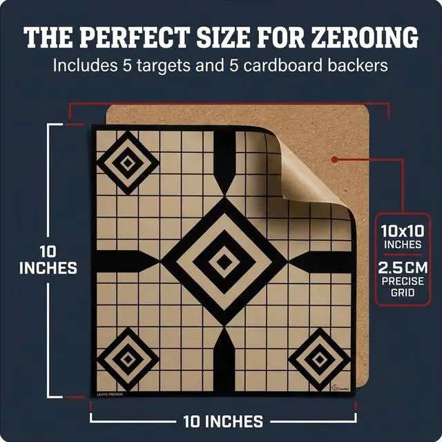 Alt view image 6 of 7 - Thermal Targets Extra-Bright Passive Zeroing Rifle Targets with Thermal Squares, Durable Outdoor Range Practice, No Tilting or Power Required