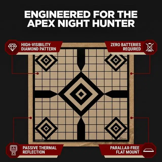 Alt view image 5 of 7 - Thermal Targets Extra-Bright Passive Zeroing Rifle Targets with Thermal Squares, Durable Outdoor Range Practice, No Tilting or Power Required