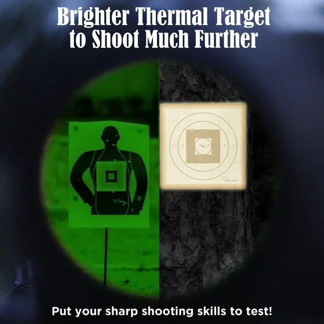 Alt view image 4 of 7 - Thermal Targets Extra-Bright Passive Zeroing Rifle Targets with Thermal Squares, Durable Outdoor Range Practice, No Tilting or Power Required