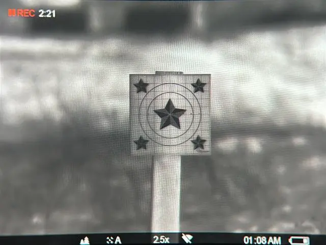 Alt view image 7 of 7 - Thermal Targets Extra-Bright Passive Zeroing Rifle Targets with Thermal Squares, Durable Outdoor Range Practice, No Tilting or Power Required