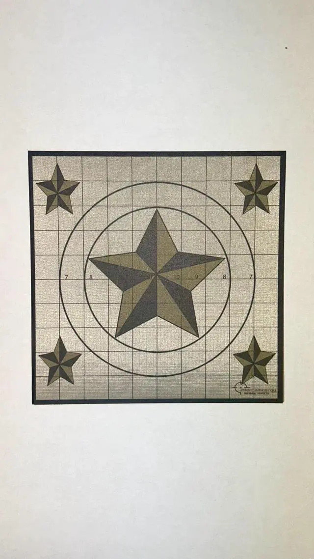 Alt view image 3 of 7 - Thermal Targets Extra-Bright Passive Zeroing Rifle Targets with Thermal Squares, Durable Outdoor Range Practice, No Tilting or Power Required