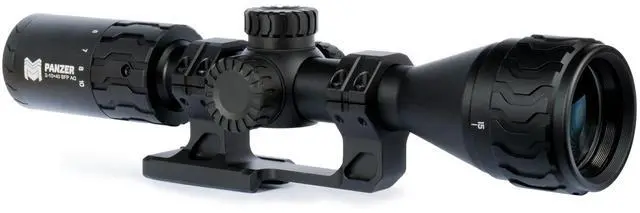 Main image of Panzer 2-10x40 MPVO Rifle Scope with AO Adjustable Objective and Offset Scope Mount