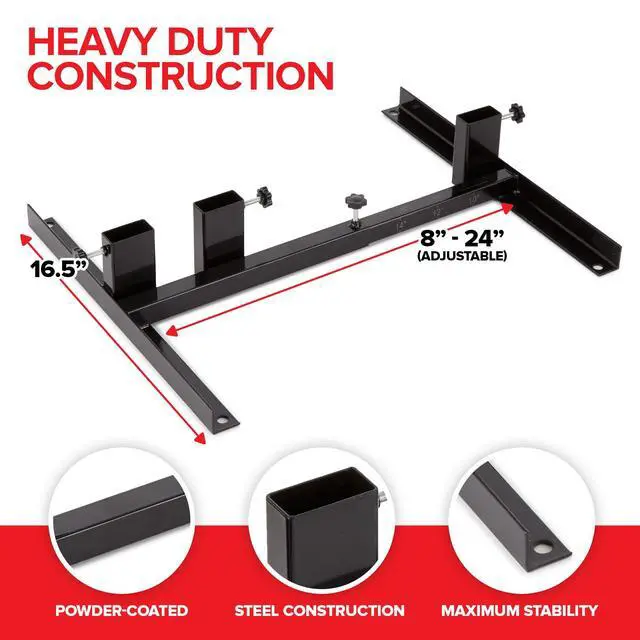 Alt view image 2 of 6 - Steel Target Stand Base for Paper Silhouette Shooting Targets, 8 - 24 Adjustable Width, USPSA/IPSC - IDPA Practice, Includes Cardboard Targets for Shooting