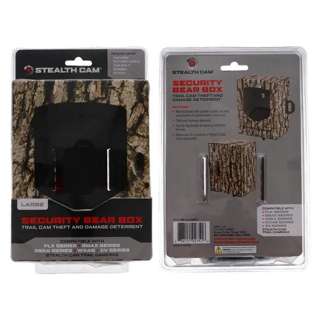 Alt view image 7 of 7 - Security/Bear Box - Durable Mountable Weather-Resistant Anti-Theft Wildlife Surveillance Game Hunting Trail Camera Protective Heavy-Duty Metal Box