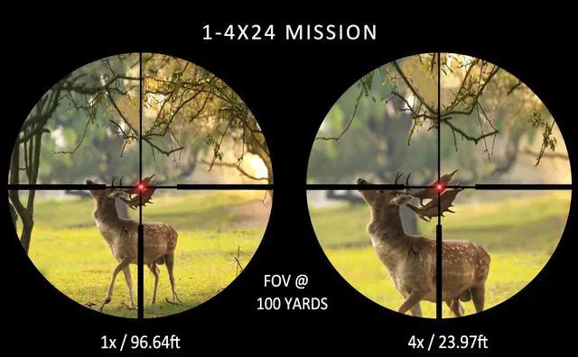 Alt view image 3 of 7 - Rifle Scope for Hunting and Shooting, 3-9x40/3-9x50/4-12x44/1-4x24 Standard Crosshair/Fiber Illuminated Reticle, SFP Riflescope Durable, Dust-Proof, Shockproof,Waterproof, Fogproof