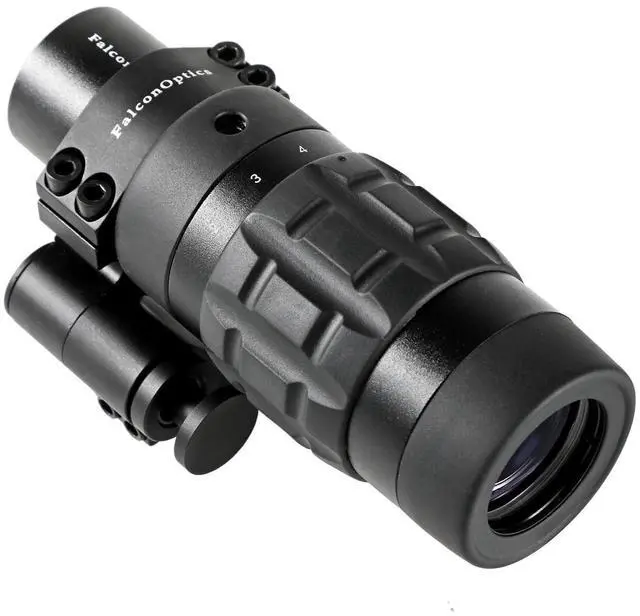 Main image of 1.5X - 5X Red Dot Sight Optic Scope Magnifier with Flip to Side Mount