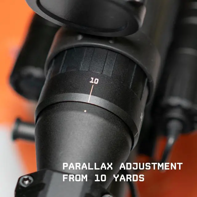 Alt view image 7 of 7 - Ladon 2-8x32 MPVO Rifle Scope with AO Adjustable Objective and Offset Scope Mount