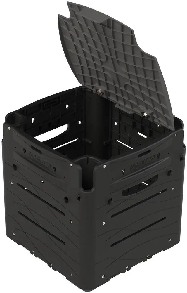 Main image of Gear Hub Kayak Fishing Crate - with 4 Internal Rod Holders, Storage for 8 TackleBoxes, Premium Kayak Crate with Rod Holders and Lid