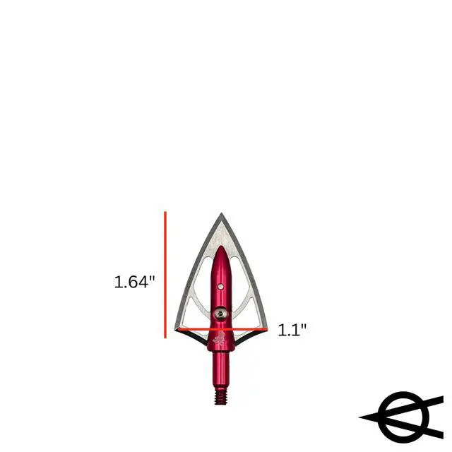 Alt view image 3 of 6 - Overkill Silver Flame Double Bevel Broadheads, 100/125/125XL/200XXL Grains, Razor Sharp, Stainless Steel Blades, 1 1/8" Wide Cut, Bone Breaking, for All Bows & Crossbows, 3 Pack